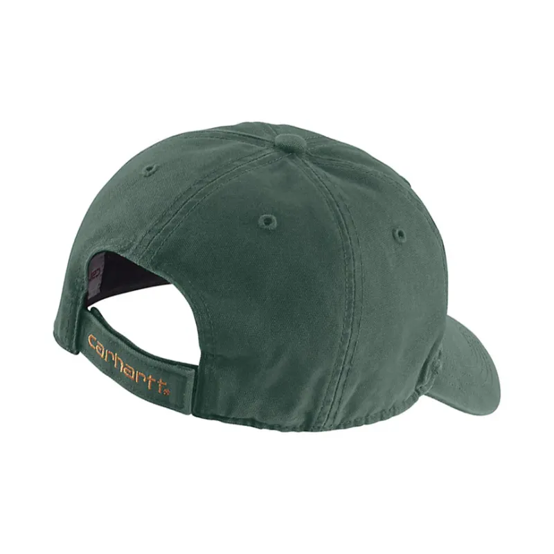 Carhartt Cotton Cow Leather Baseball Caps Unisex Green-2