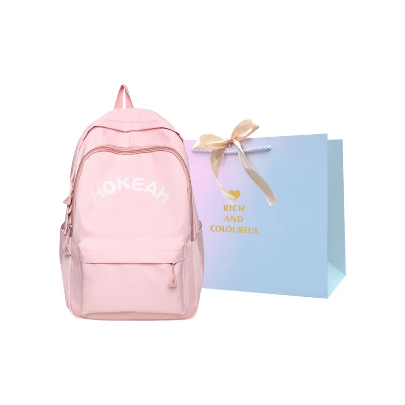 SUPERCUTE Nylon Backpack Women's White/Black/Green/Pink/Yellow-12