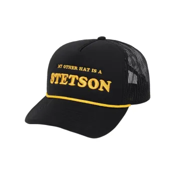 STETSON Polyester Cotton Baseball Caps Unisex Black