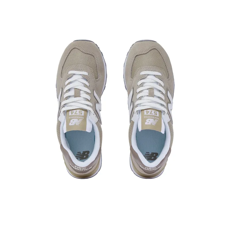 New Balance 574 Light Mushroom Stoneware White-3