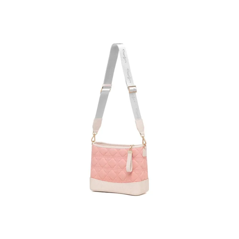 CARLYN Artificial Leather Shoulder Bag, Crossbody Bag, Handbag Women's Pink-3