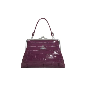 Vivienne Westwood Granny Frame Leather Wallet Women's Purple
