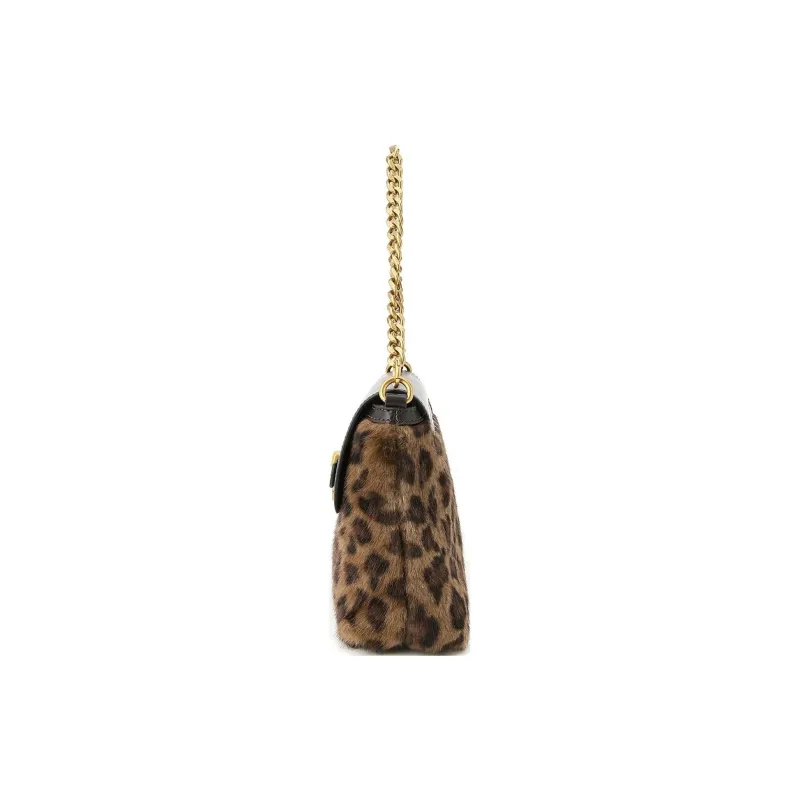 GUESS Polyester With Polyurethane Chain Crossbody Bags Women's Leopard-2