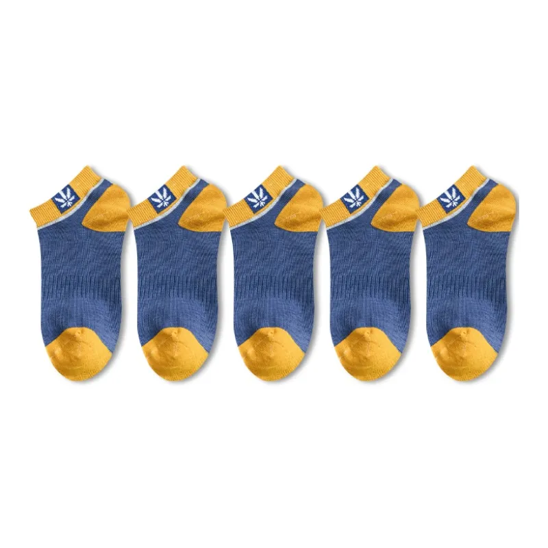 Mulong Family No-Show Socks Men's 5 Pack-0