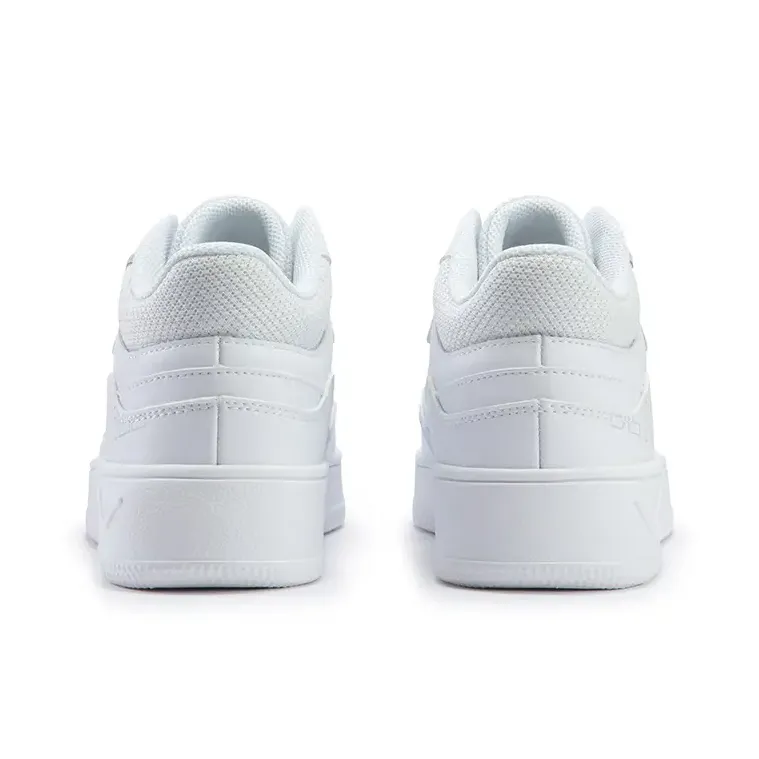 361° Coverage Abrasion Resistant High Top Skateboard Shoes Women's White Gray-3