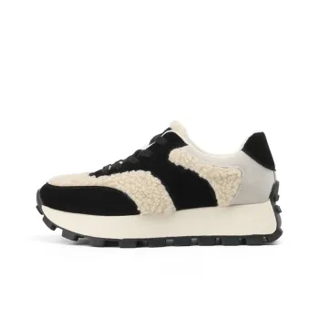 JOSINY Low Top Casual Shoes Women's Black Fleece