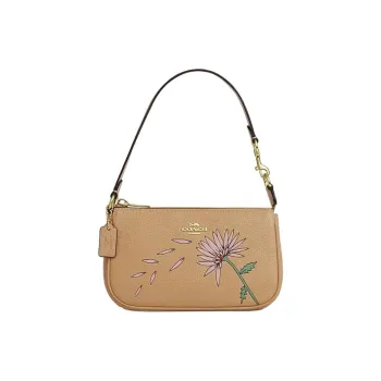 COACH Observed By Us Collaboration Nolita Cow Leather Crossbody Bag Shoulder Bag Women's Brown Yellow