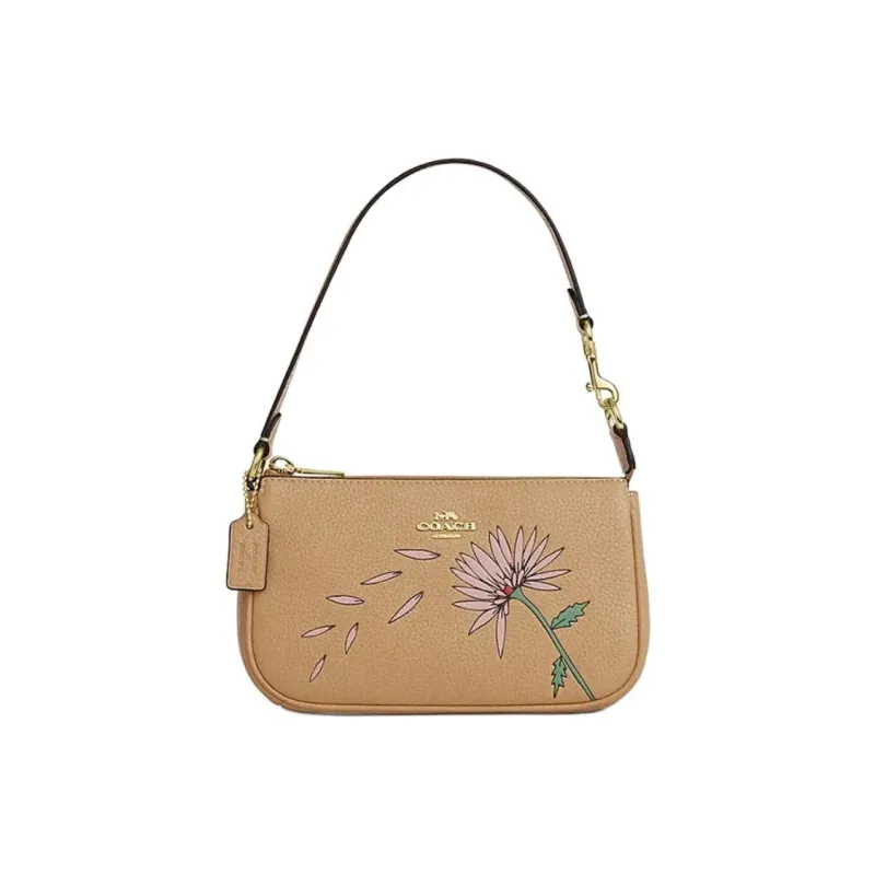 COACH Observed By Us Collaboration Nolita Cow Leather Crossbody Bag Shoulder Bag Women's Brown Yellow-0