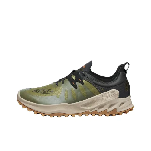 Keen Zionic Running Shoes Men Low-Top Brown/Green/Black