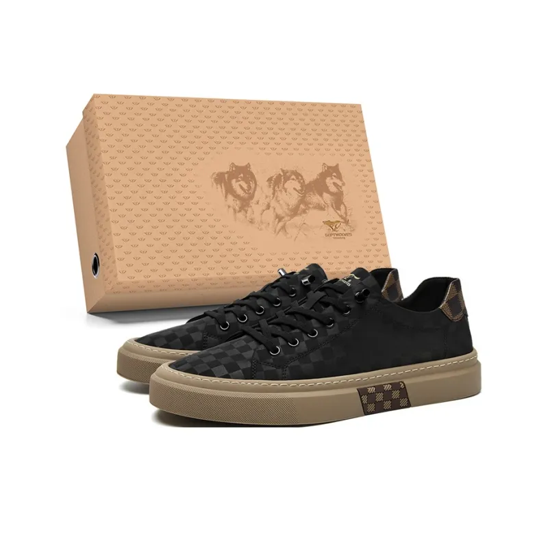 SEPTWOLVES Durable Breathable Lightweight Low-Top Canvas Shoes Men's-0