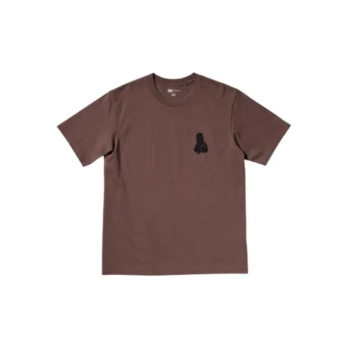 UNIQLO T-Shirts Unisex Light Brown