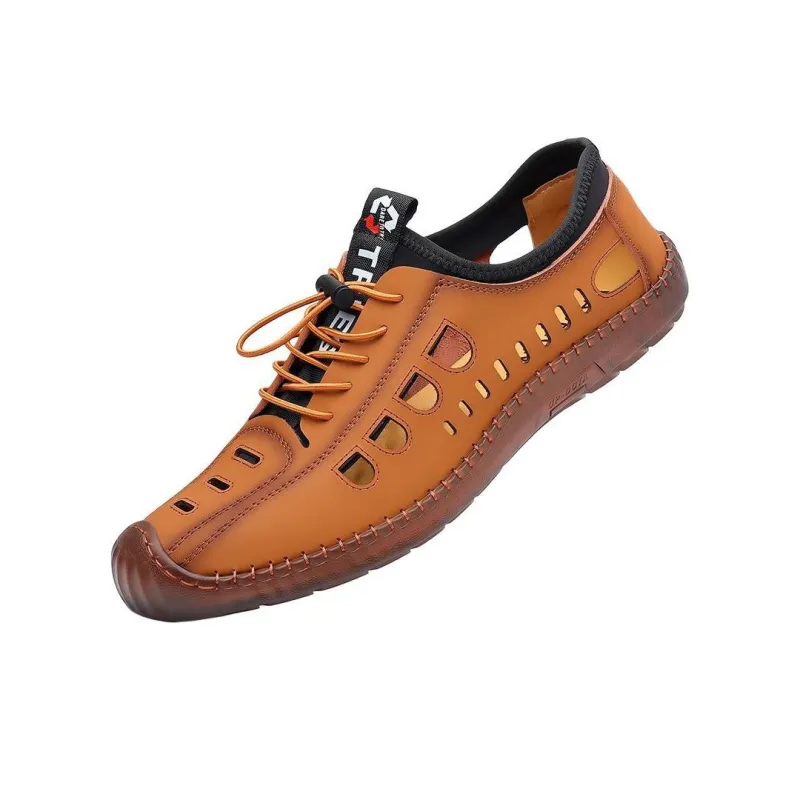 Mulinsen River Trekking Shoes Men's Yellow Brown-1