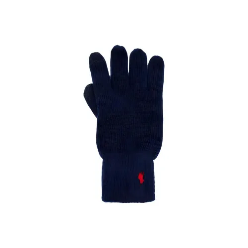 Polo Ralph Lauren Wool Knit Gloves Unisex Navy