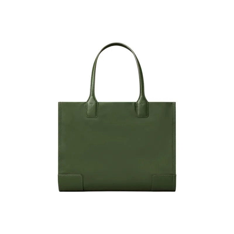 TORY BURCH Ella Recycled Nylon Tote Bag, Shopping Bag, Shoulder Bag, Handbag Trumpets Women's Basil Green-2