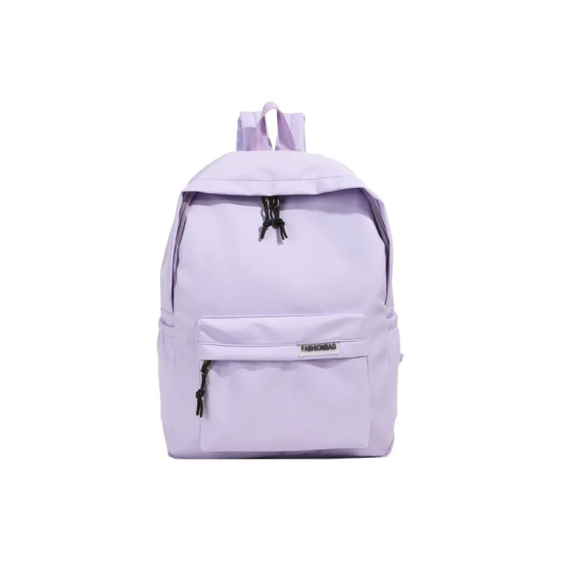 OURFUN Fabric Backpack Regular Unisex Ecru/Black/Orange Red/Violet/Yellow/Green/Blue/Pink-18