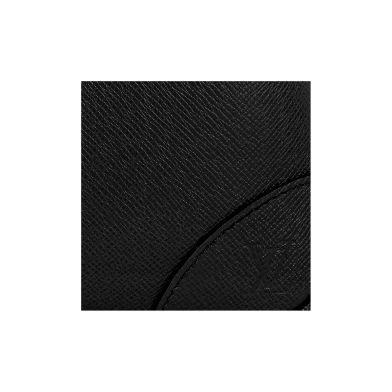 LOUIS VUITTON Cow Leather Portable One Shoulder Crossbody Briefcase Tubas Men's Black-5
