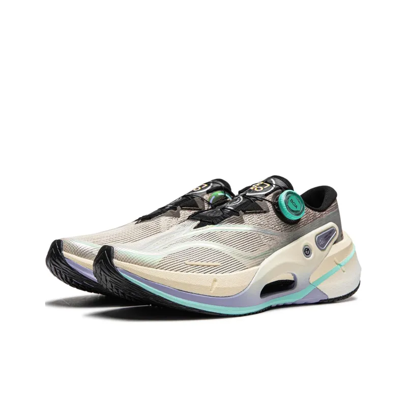 LINING Furious Rider 7.0 PRO V2 Running Shoes Men Low Top Rock White Gray/Tree Gray Brown-2