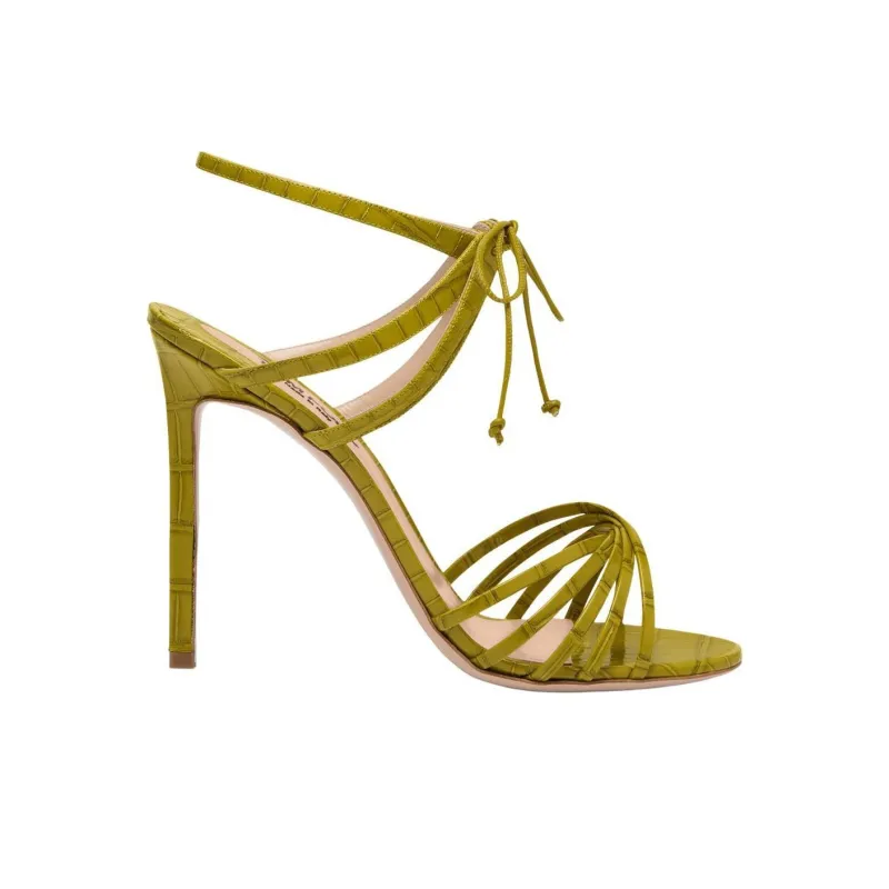 TOM FORD Angelica One Strap Sandals 10.5cm Women's Yellow Green-1