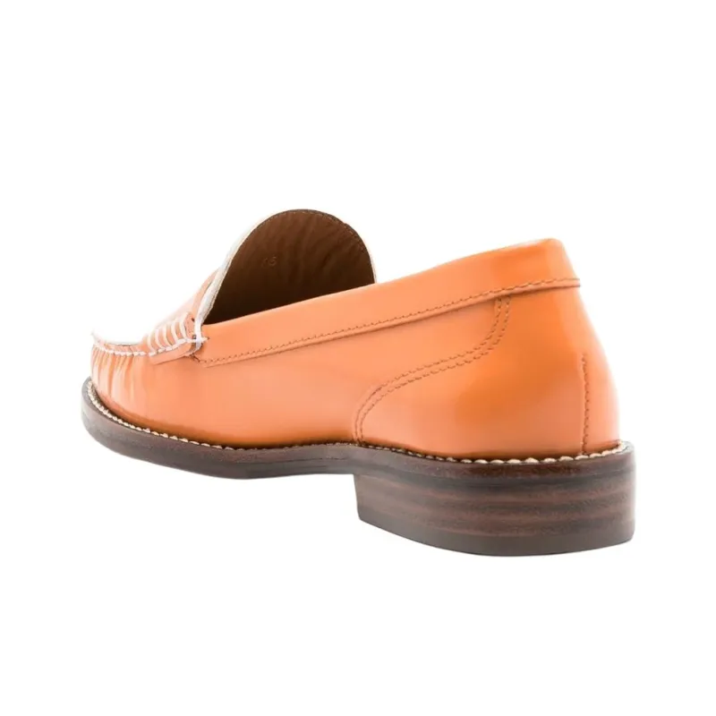 Sarah Chofakian Laine Loafers Women's Orange-4