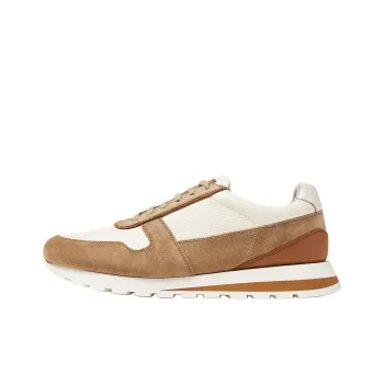 Brunello Cucinelli Panelled Lace Up Sneakers