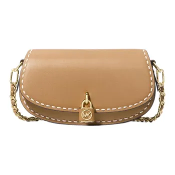 MICHAEL KORS Mila Small Hand-Stitched Leather Shoulder Bag