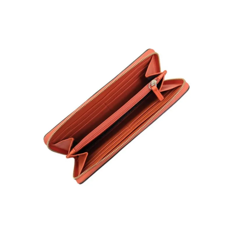 Furla Leather Wallet Women's Orange-4