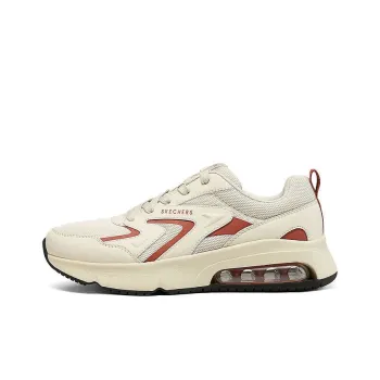 Skechers Uno Durable Breathable Low-Top Casual Running Shoes Men's Beige Red