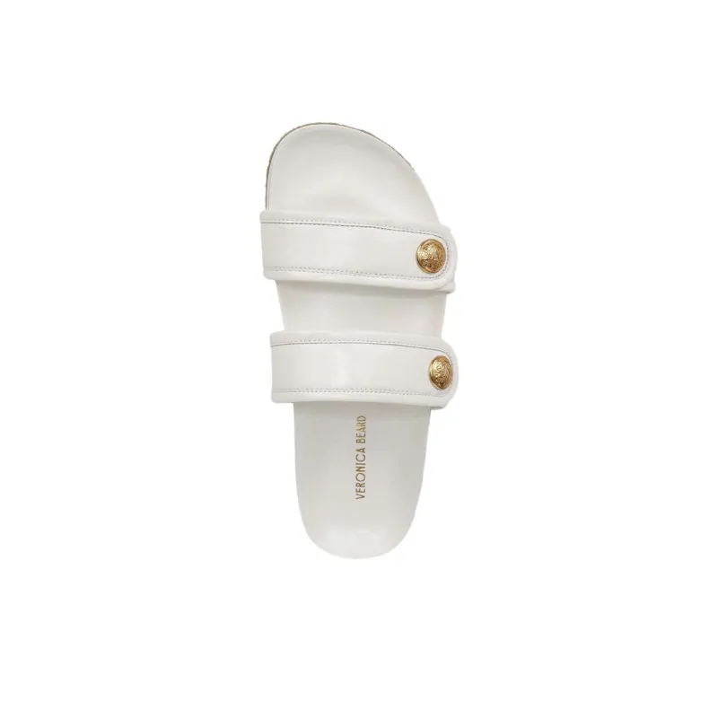 VERONICA BEARD Slide Slippers Women's White-3