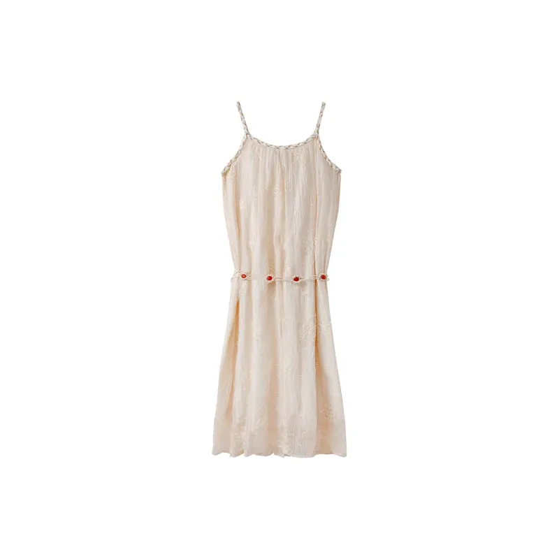 Zukizuki Slip Dresses Women's Apricot-1