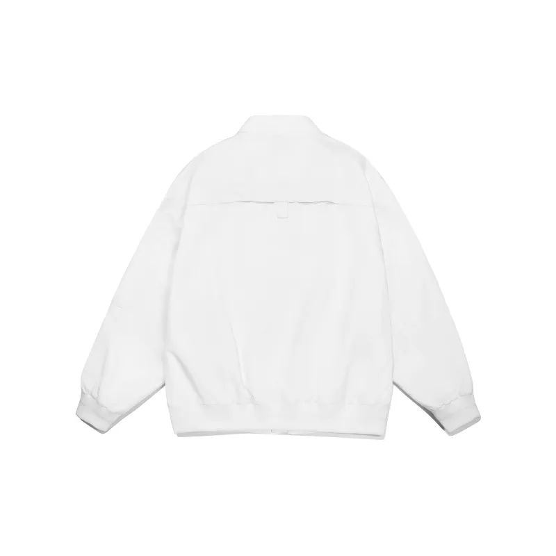 Guuka Oversized Preppy Style Jacket Unisex White-1