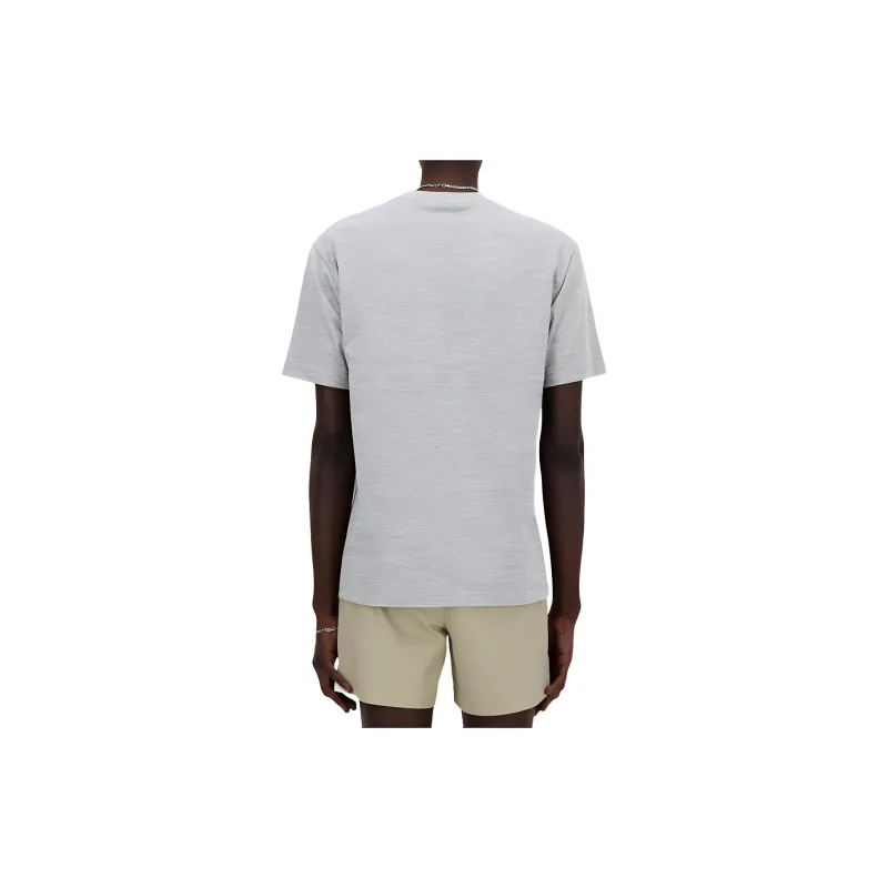 New Balance Heritage T Shirt Men's Heather Powder Gray-1