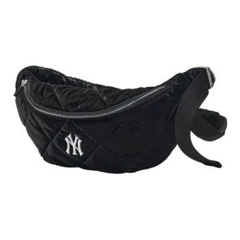 MLB New York Yankees Polyurethane Crossbody Fanny Pack Regular Unisex Black