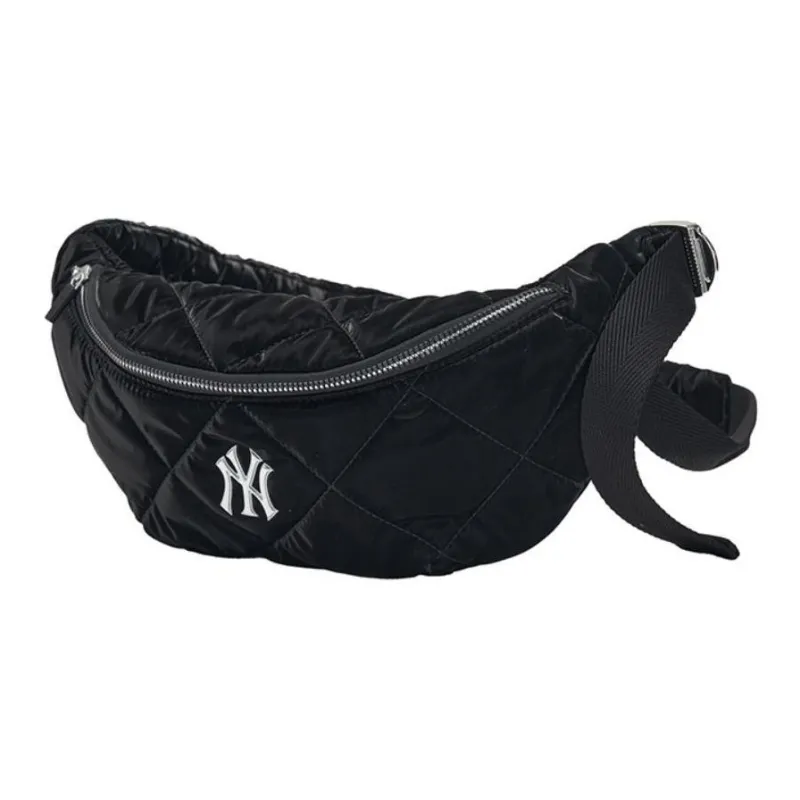 MLB New York Yankees Polyurethane Crossbody Fanny Pack Regular Unisex Black-0