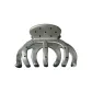 Gray Polka Dot Tubas Pumpkin Claw Clip