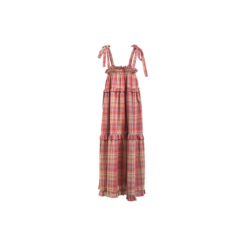 Incolore Slip Dress Women's Plaid-1