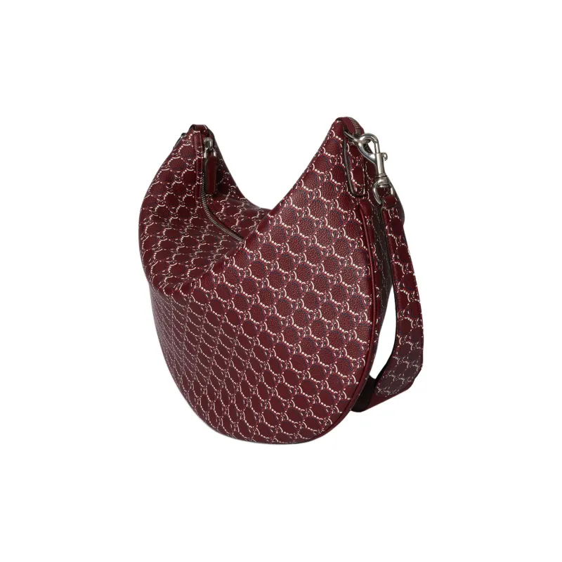 GUCCI Grain Leather Handbag, Shoulder Bag Large Size Men's Red-1