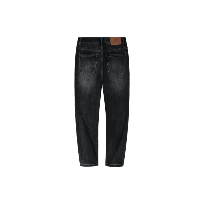 CAMEL Cone Loose Fit Micro Stretch Xinjiang Cotton Soft Skin Friendly Breathable Distressed Washable Jeans Men's-1