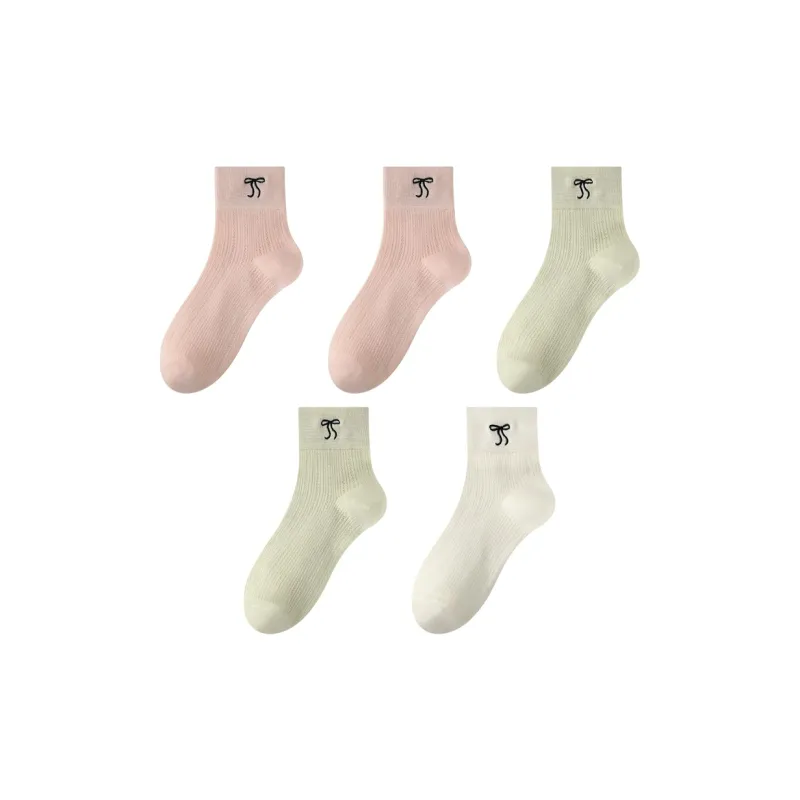 MIIOW Mid Calf Socks Unisex 5 Pack-11