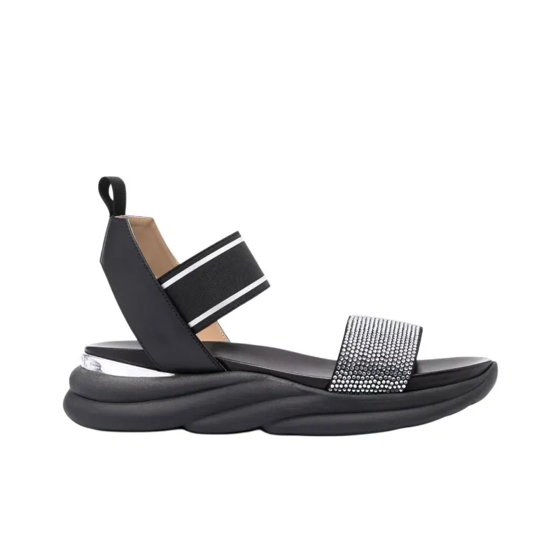 Baldinini One Strap Sandals 4.5cm Women's Black-1
