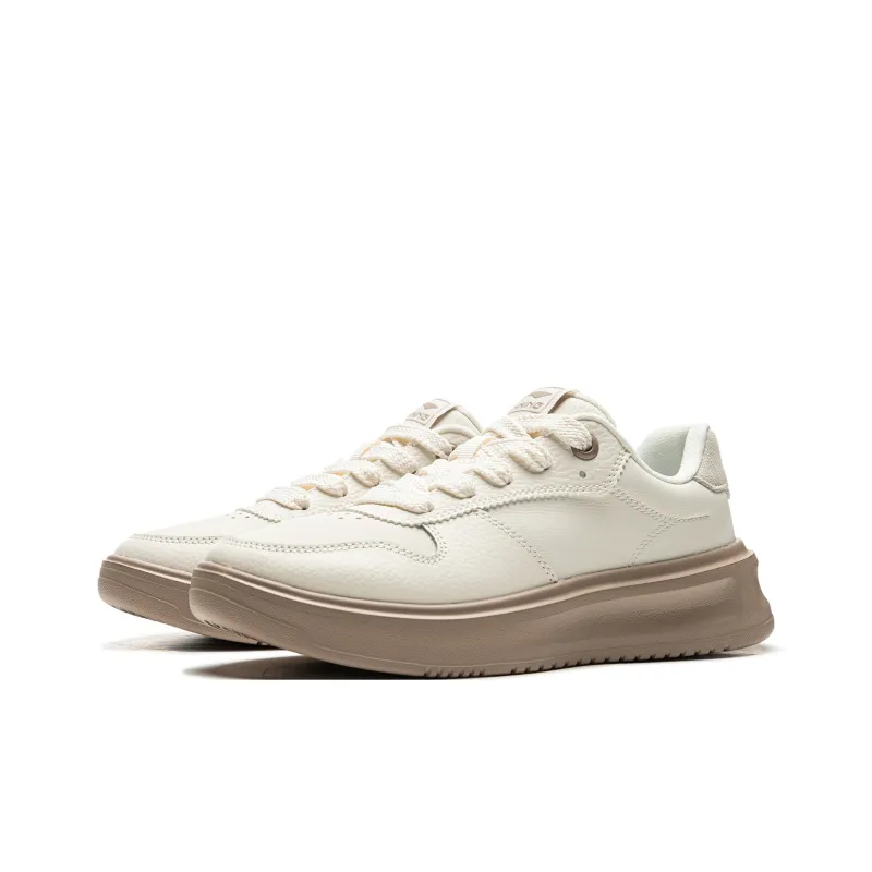 LiNing Sky Cloud Anti Slip And Wear Resistant Breathable Low Top Skateboard Shoes Women's White-2