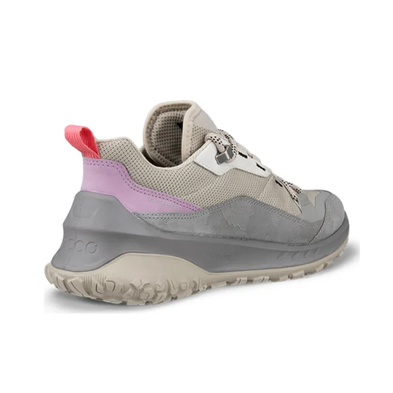 Ecco Water Resistant Low Top Casual Shoes Women's Gray-3
