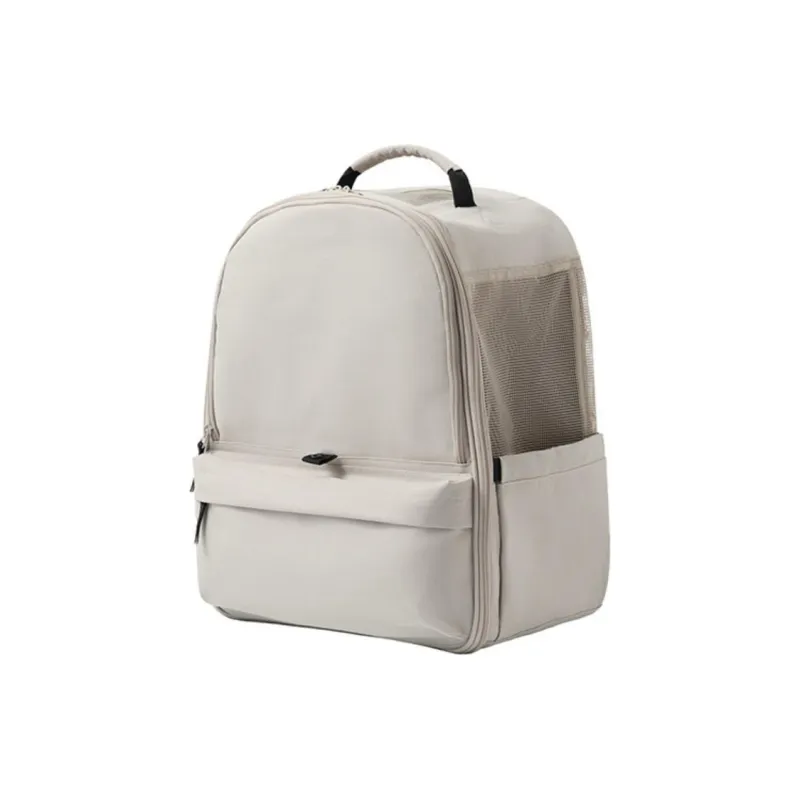 MUJI Polyester Cat Backpack Large Size Unisex Beige-2