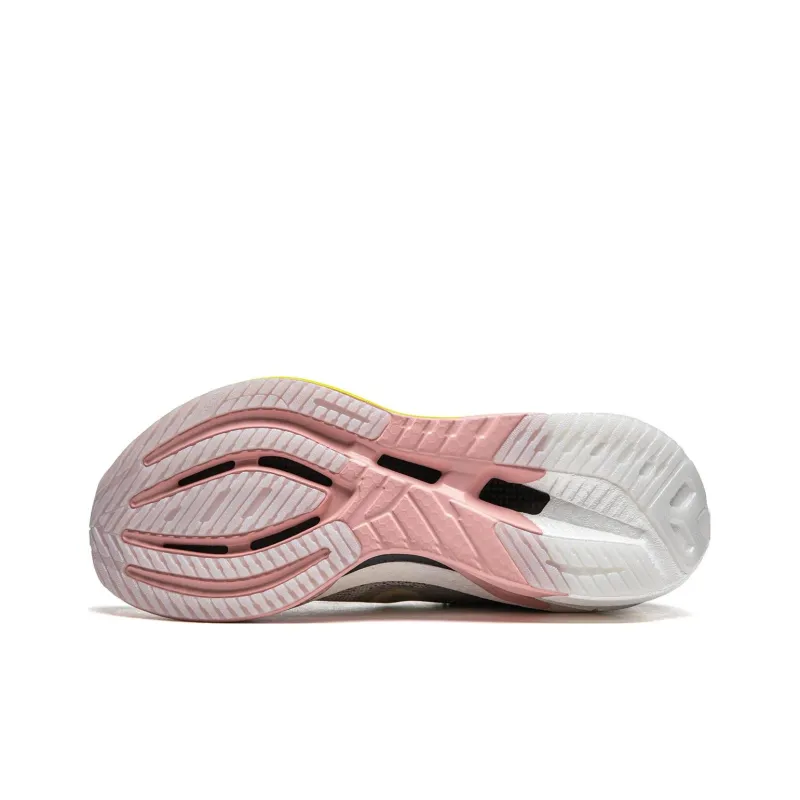 LiNing Cushioning Breathable Lightweight Rebound Low-Top Casual Running Shoes Women's Gray Purple-4