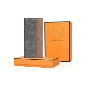 MashaLanti Soft Leather Synthetic Leather Card Holder, Wallet Regular Men's Gray