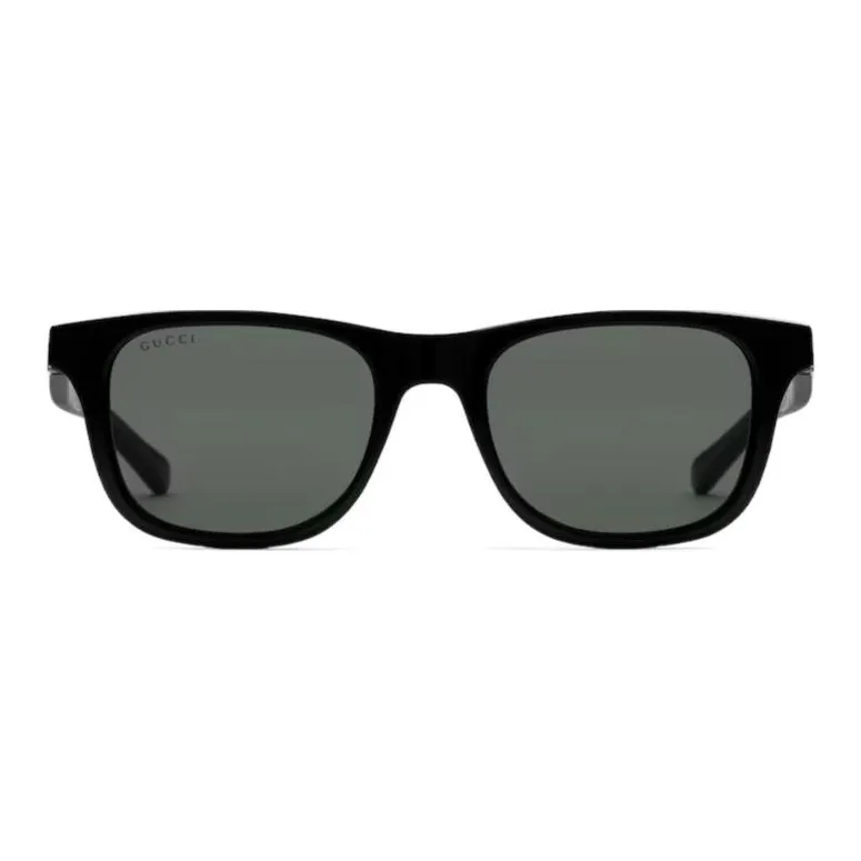 GUCCI Acetate Metal Square Sunglasses Men's Bright Black-0