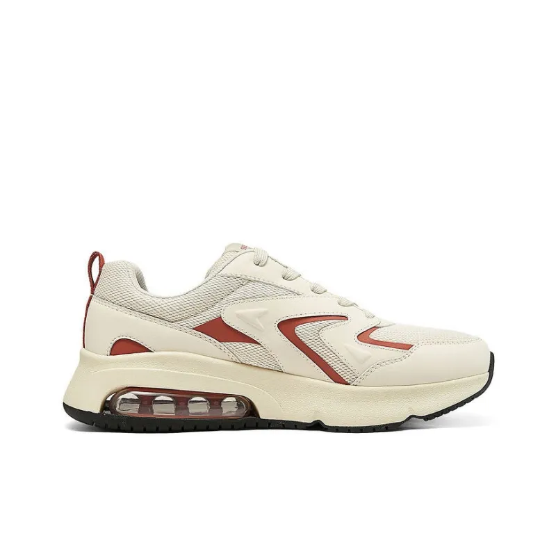 Skechers Uno Durable Breathable Low Top Casual Running Shoes Men's Beige Red-1
