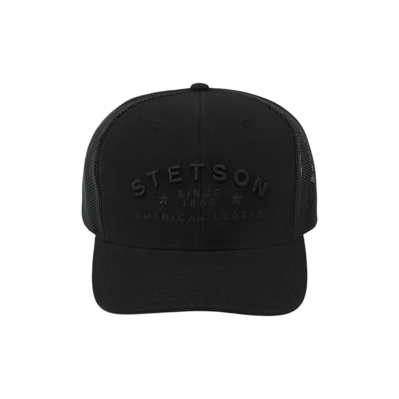 STETSON Polyester Baseball Caps Unisex Black-1