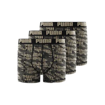 PUMA Underpants Men's 3 Pack Green Camouflage