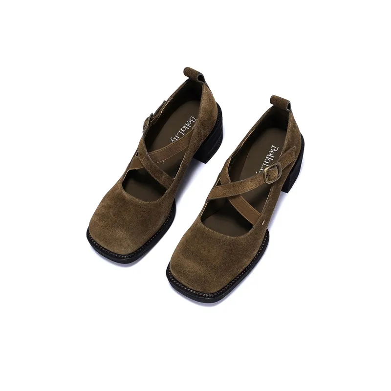 BELLALILY Women's Casual Shoes Women's Tan-3