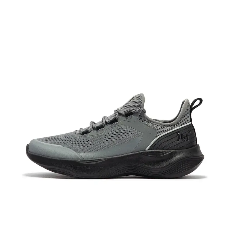 361° N40 Breathable Lightweight Low Top Casual Running Shoes Men's Gray Black-0